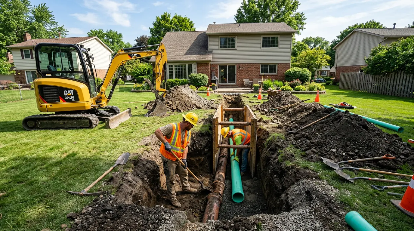 Sewer Line Repair in North Londonderry, PA